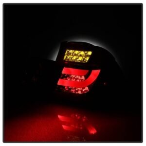 BMW E46 3-Series 99-01 4Dr Light Bar Style LED Tail Lights - Black - Image 6