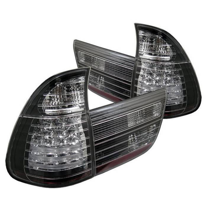 BMW E53 X5 00-06 4PCS LED Tail Lights LED - Black