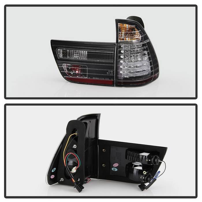 BMW E53 X5 00-06 4PCS LED Tail Lights LED - Black