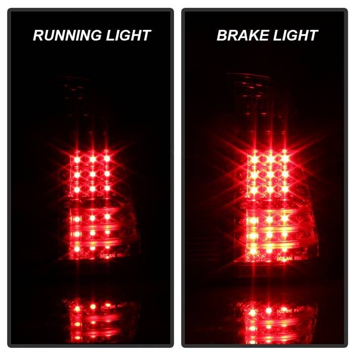 BMW E53 X5 00-06 4PCS LED Tail Lights - Red Clear