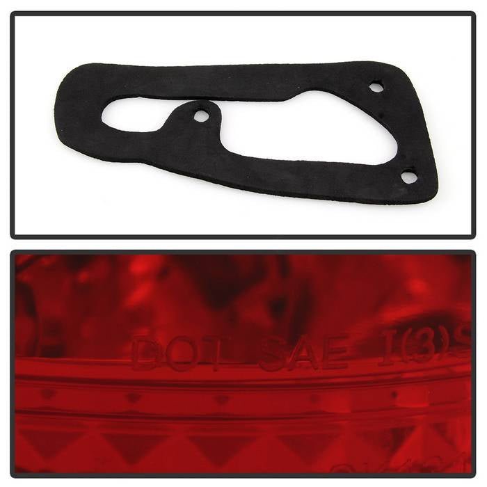 BMW E53 X5 00-06 4PCS LED Tail Lights - Red Clear