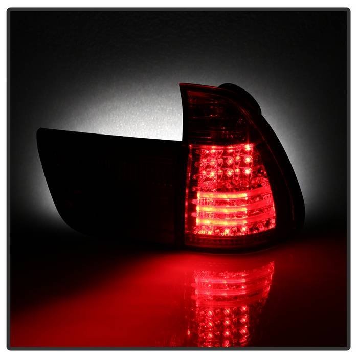 BMW E53 X5 00-06 4PCS LED Tail Lights - Red Clear