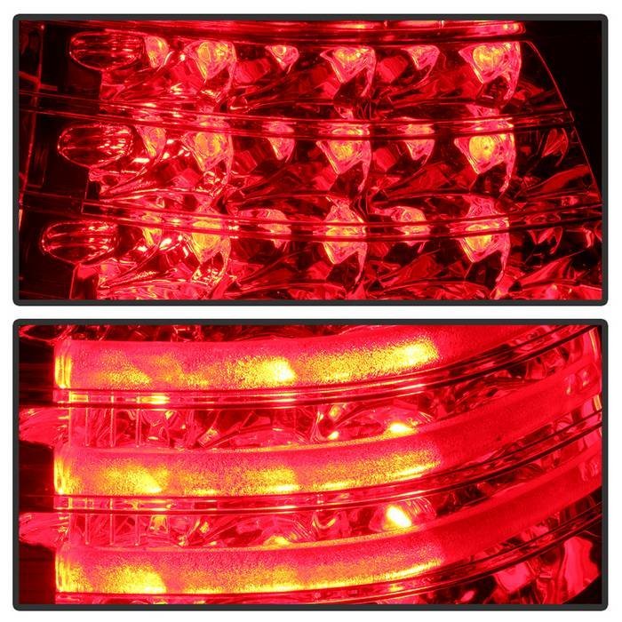 BMW E53 X5 00-06 4PCS LED Tail Lights - Red Clear