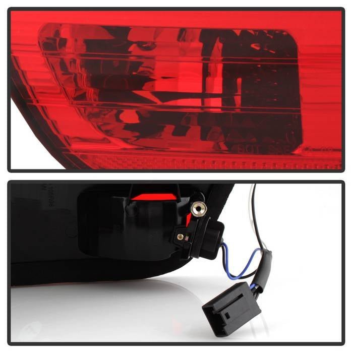 BMW E53 X5 00-06 4PCS Euro Style Tail Lights- Red Clear