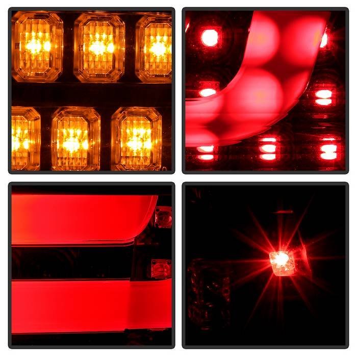 BMW E90 3-Series 06-08 4Dr LED Indicator Light Bar LED Tail Lights - Black