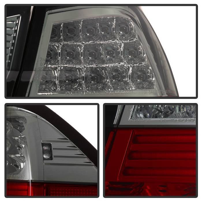 BMW E90 3-Series 06-08 4Dr LED Tail Lights - Red Smoke
