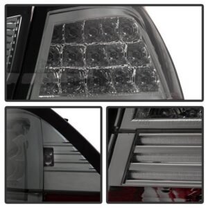 BMW E90 3-Series 06-08 4Dr LED Tail Lights - Smoke - Image 3