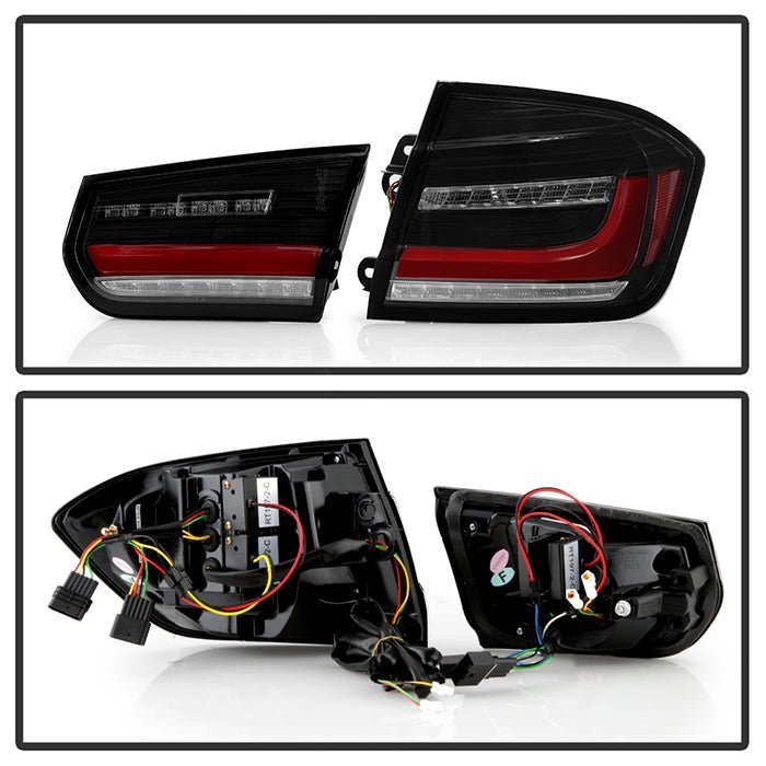 BMW 3 Series F30 2012-2018 Full LED Tail Lights -  Black