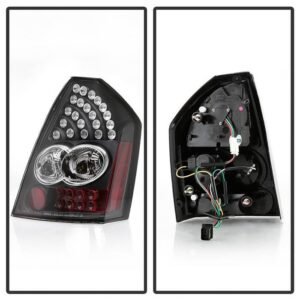 Chrysler 300C 05-07 LED Tail Lights - Black - Image 2