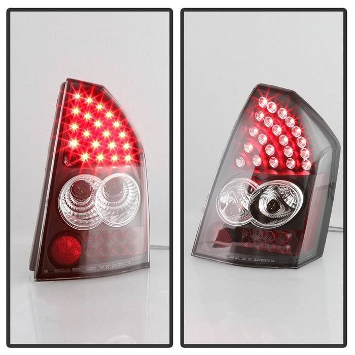 Chrysler 300C 05-07 LED Tail Lights - Black