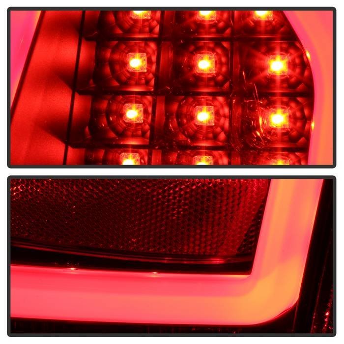 Chrysler 300C 05-07 Version 2 Light Bar LED Tail Lights - Black