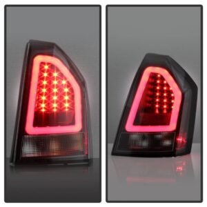 Chrysler 300C 05-07 Version 2 Light Bar LED Tail Lights - Black - Image 7
