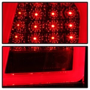 Chrysler 300C 05-07 Version 2 Light Bar LED Tail Lights - Red Clear - Image 6