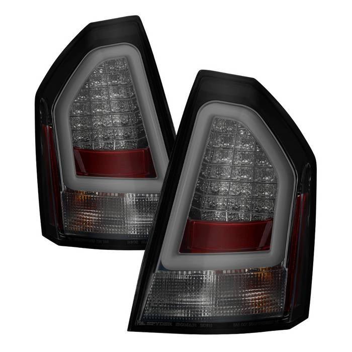 Chrysler 300C 05-07 Version 2 Light Bar LED Tail Lights - Smoke