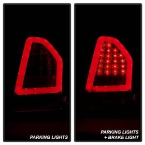 Chrysler 300C 05-07 Version 2 Light Bar LED Tail Lights - Smoke - Image 9
