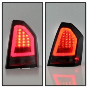Chrysler 300C 05-07 Version 2 Light Bar LED Tail Lights - Smoke - Image 7