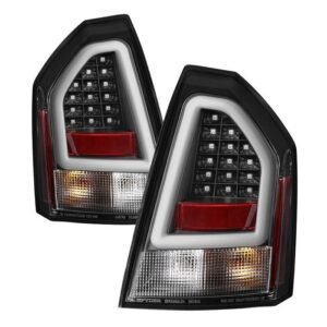 Chrysler 300C 08-10 Version 2 Light Bar LED Tail Lights - Black - Image 1