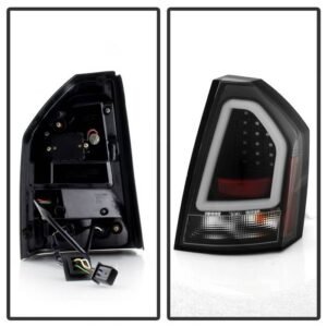 Chrysler 300C 08-10 Version 2 Light Bar LED Tail Lights - Black - Image 2