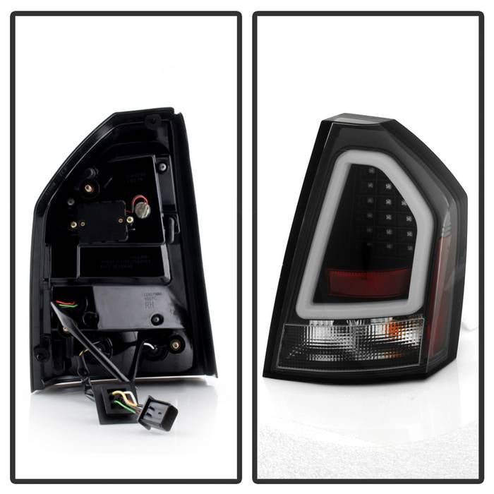 Chrysler 300C 08-10 Version 2 Light Bar LED Tail Lights - Black