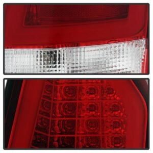 Chrysler 300C 08-10 Version 2 Light Bar LED Tail Lights - Red Clear - Image 4