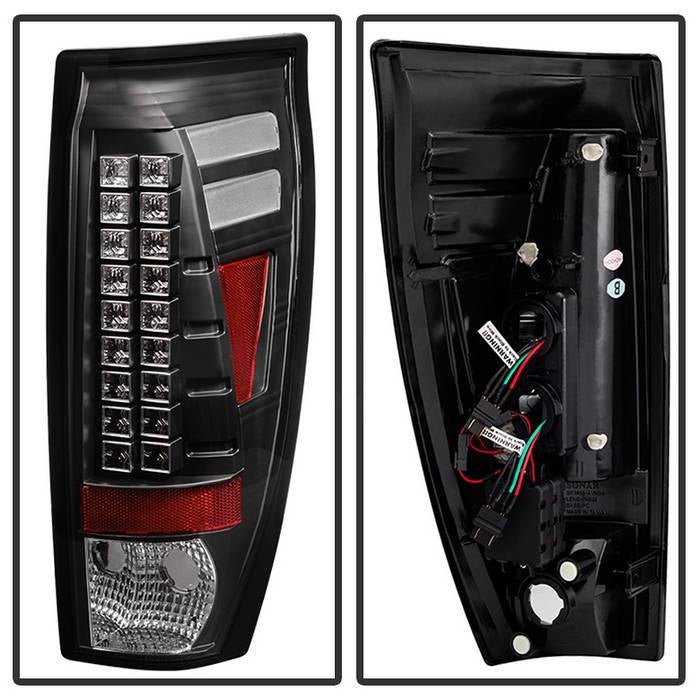 Chevy Avalanche 02-06 LED Tail Lights - Black