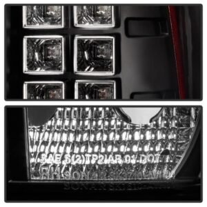 Chevy Avalanche 02-06 LED Tail Lights - Black - Image 5