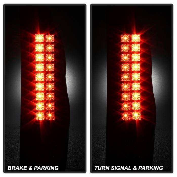 Chevy Avalanche 02-06 LED Tail Lights - Black