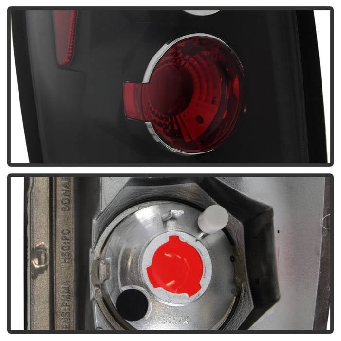 Chevy Avalanche 02-06 Euro Style Tail Lights - Black