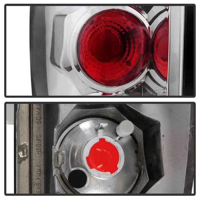 Chevy Avalanche 02-06 Euro Style Tail Lights - Chrome