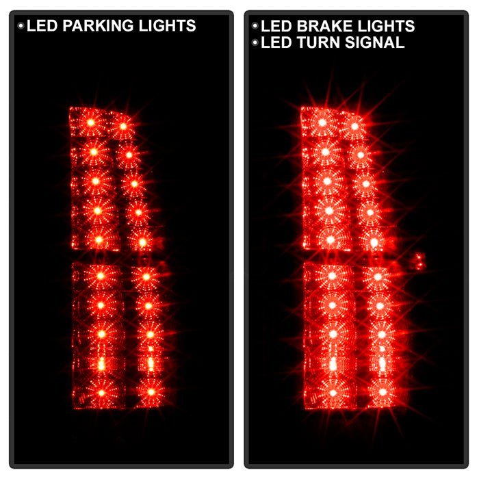 Chevy Avalanche 07-13 LED Tail Lights - Black