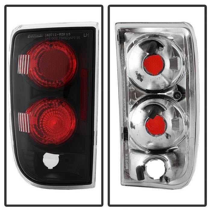 Chevy Blazer 95-05 GMC Jimmy 95-05 Oldsmobile Bravada 96-01 Tail Lights Black