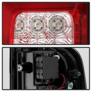 Chevy Colorado 2015-2019 / GMC Canyon 2015-2019 LED Tail Lights - Red Clear - Image 3