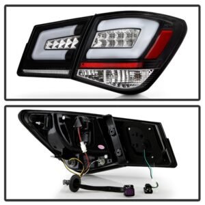 Chevy Cruze 2011-2015 Cruze Limited 2016 Light Bar LED Tail Lights - Black - Image 2