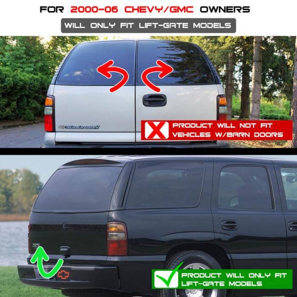 Chevy Suburban/Tahoe 1500/2500 00-06 / GMC Yukon/Yukon XL 00-06 / GMC Yukon Denali/Denali XL 01-06 Euro Style Tail Lights - Chrome