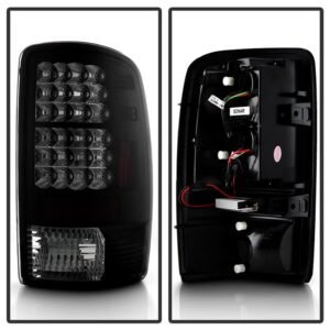 Chevy Suburban/Tahoe 1500/2500 00-06 / GMC Yukon/Yukon XL 00-06 / GMC Yukon Denali/Denali XL 01-06 LED Tail Lights - Black Smoke - Image 2