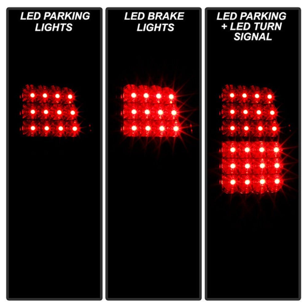 Chevy Suburban/Tahoe 1500/2500 00-06 / GMC Yukon/Yukon XL 00-06 / GMC Yukon Denali/Denali XL 01-06 LED Tail Lights - Red Clear