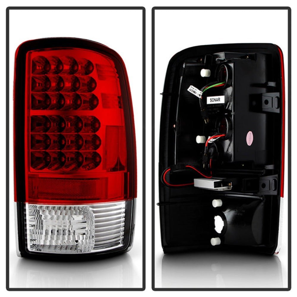 Chevy Suburban/Tahoe 1500/2500 00-06 / GMC Yukon/Yukon XL 00-06 / GMC Yukon Denali/Denali XL 01-06 LED Tail Lights - Red Clear