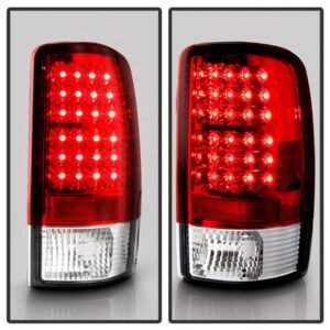 Chevy Suburban/Tahoe 1500/2500 00-06 / GMC Yukon/Yukon XL 00-06 / GMC Yukon Denali/Denali XL 01-06 LED Tail Lights - Red Clear - Image 7