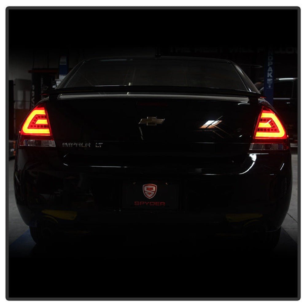 Chevy Impala 06-13 / Impala Limited 14-16 LED Tail Lights - Red Clear