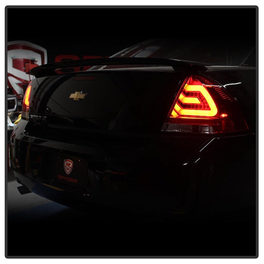 Chevy Impala 06-13 / Impala Limited 14-16 LED Tail Lights - Red Clear