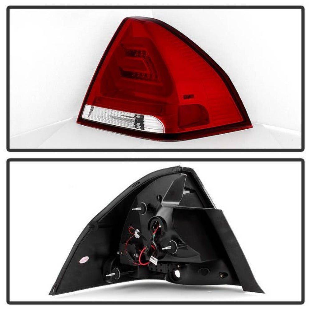 Chevy Impala 06-13 / Impala Limited 14-16 LED Tail Lights - Red Clear