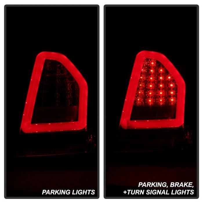 Chrysler 300 05-07 Version 2 Light Bar LED Tail Lights - Black