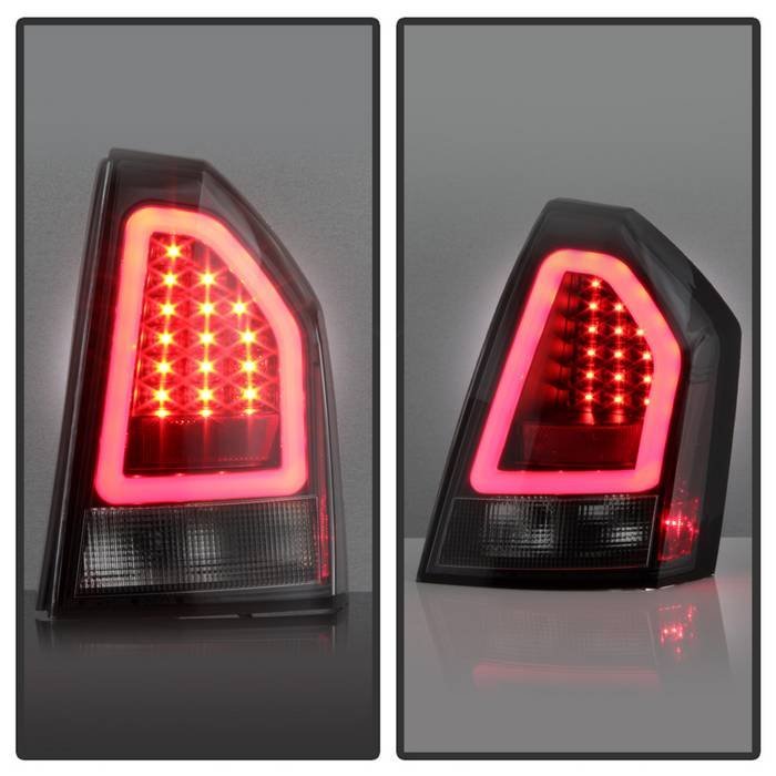 Chrysler 300 05-07 Version 2 Light Bar LED Tail Lights - Black