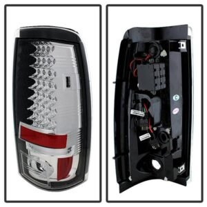 Chevy Silverado 1500/2500 03-06 and 2007 Silverado Classic LED Tail Lights - Chrome - Image 2