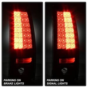 Chevy Silverado 1500/2500 03-06 and 2007 Silverado Classic LED Tail Lights - Chrome - Image 6