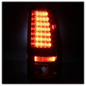 Chevy Silverado 1500/2500 03-06 and 2007 Silverado Classic LED Tail Lights - Red Clear - Image 5