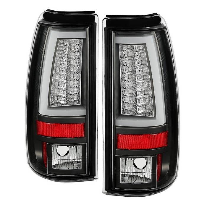 Chevy Silverado 1500/2500 03-06 & 2007 Silverado Classic Version 2 LED Tail Lights - Black