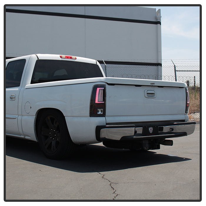 Chevy Silverado 1500/2500 03-06 & 2007 Silverado Classic Version 2 LED Tail Lights - Black