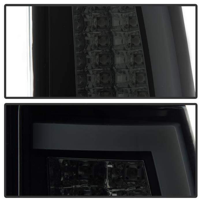 Chevy Silverado 1500/2500 03-06 & 2007 Silverado Classic Version 2 LED Tail Lights - Black Smoke