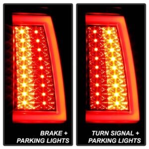 Chevy Silverado 1500/2500 03-06 & 2007 Silverado Classic Version 2 LED Tail Lights - Black Smoke - Image 7